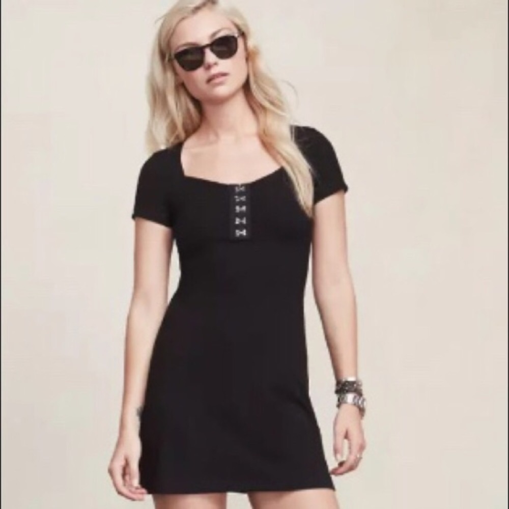 Reformation Black Mini Dress